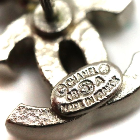 CHANEL Blue White Pearl Long Strand Triple Pearl Stone Earrings - Picture 5 of 5